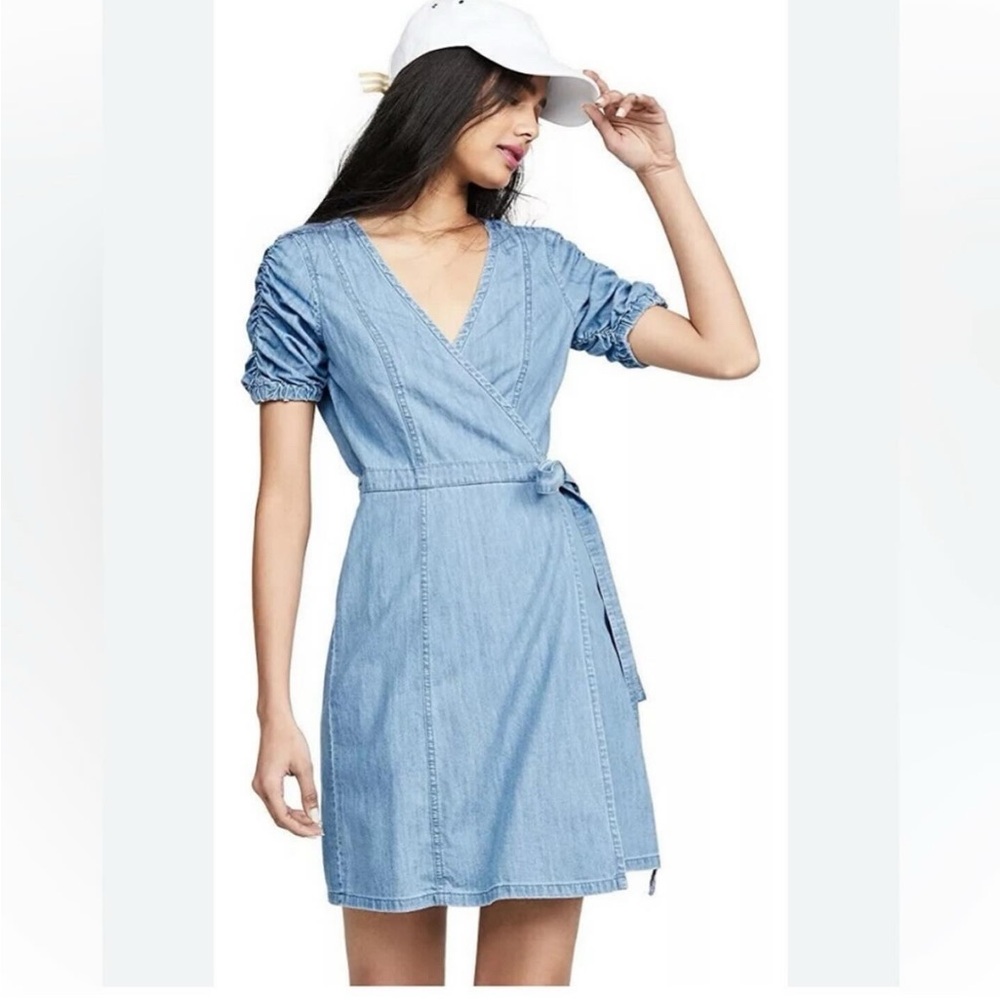Madewell Jean Wrap Dress
